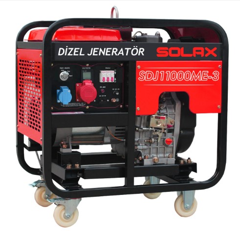 Генератор дизельний SOLAX 1 фаза (220В), 6,5кВт, (SDJ10000ME)